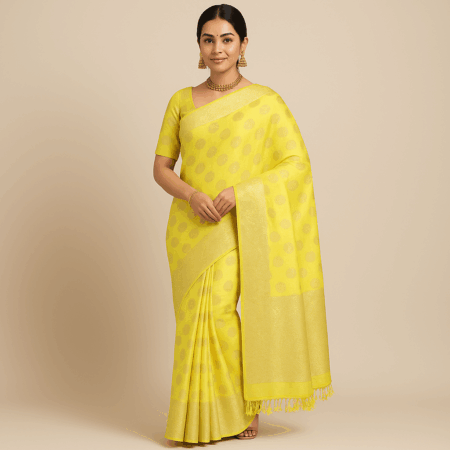 Baby Green Saree