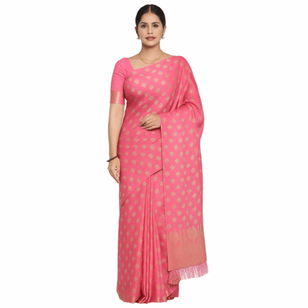 Pink Benarasi Saree